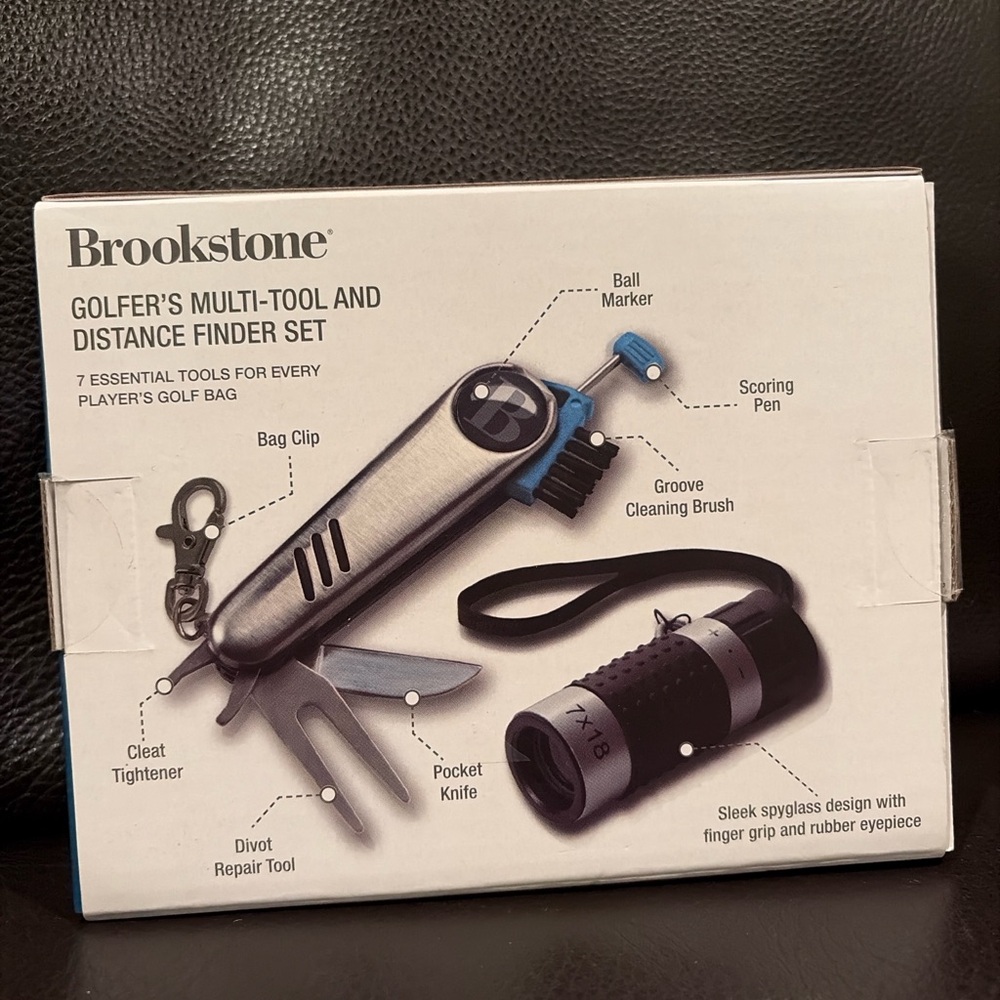 Brookstone Golf Multi-Tool & Distance Finder Set | New in Box(F26)✨✨